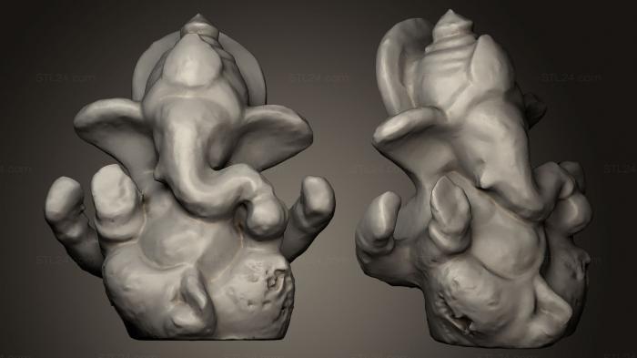 Animal figurines (Ganesha, STKJ_0547) 3D models for cnc